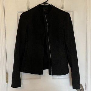 Theory Dark Charcoal Blazer Jacket